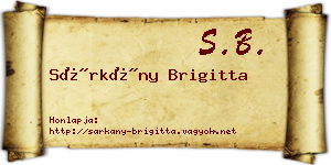 Sárkány Brigitta névjegykártya