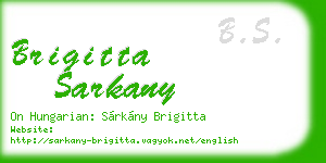 brigitta sarkany business card